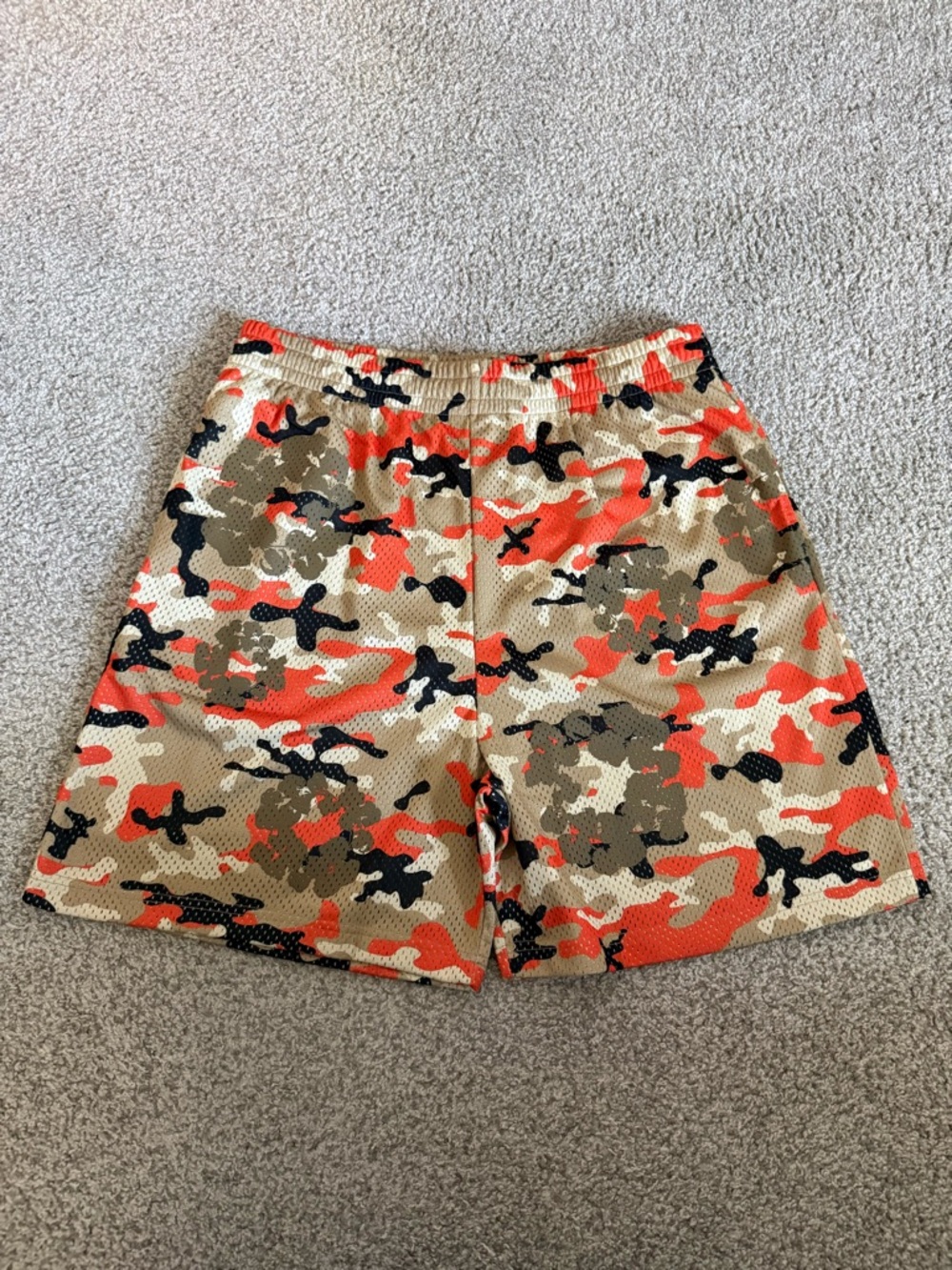 Denim Tears Wreath Camo Shorts Brown/Orange Size XL  BNWT